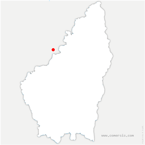carte de localisation de Montélier