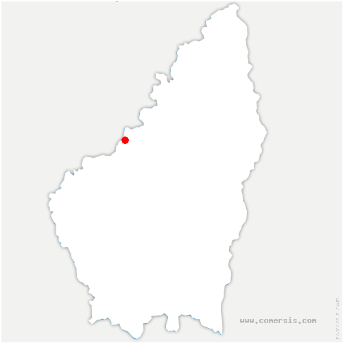 carte de localisation de Montmeyran