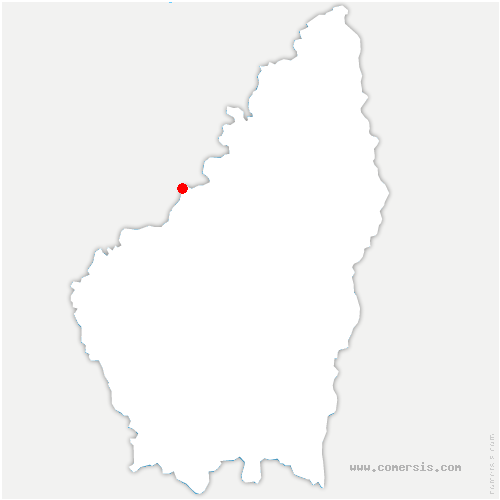 carte de localisation de Montvendre