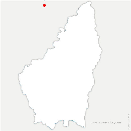 carte de localisation de Moras-en-Valloire