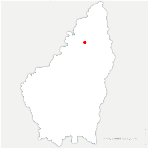 carte de localisation de Nozières