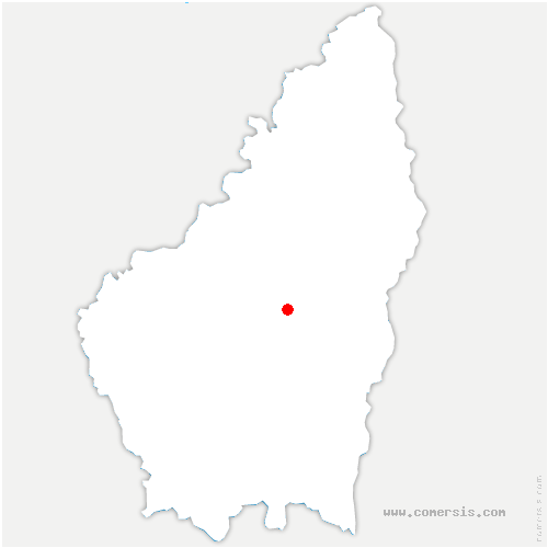 carte de localisation de Pennes-le-Sec
