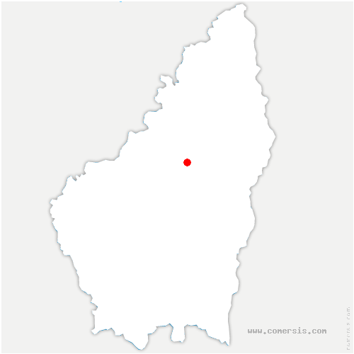 carte de localisation de Ponet-et-Saint-Auban