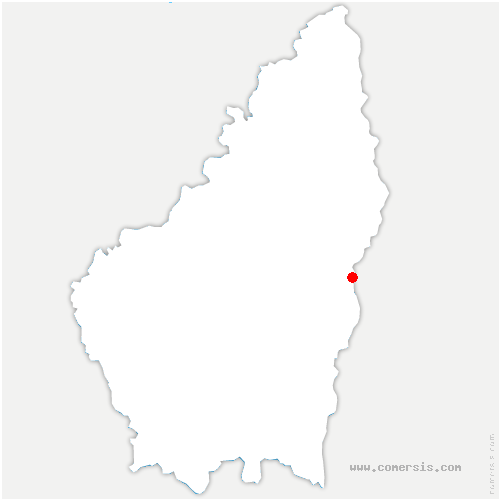 carte de localisation de Pouzin