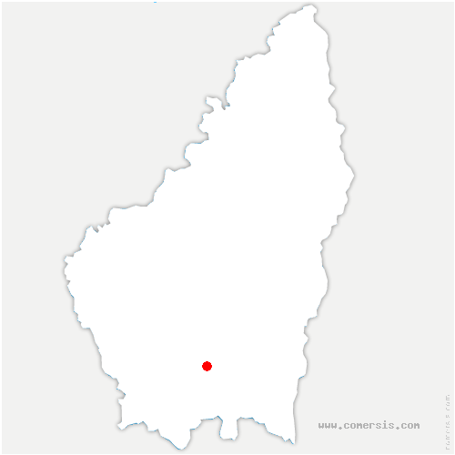 carte de localisation de Pradons