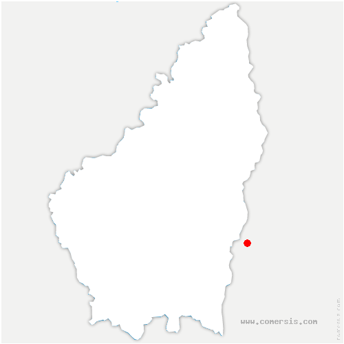 carte de localisation de Présailles