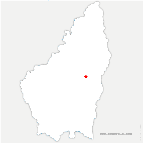 carte de localisation de Recoubeau-Jansac