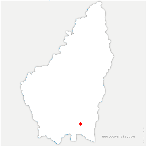 carte de localisation de la Roche-sur-le-Buis