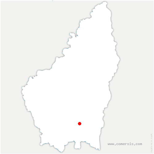carte de localisation de Rochebrune