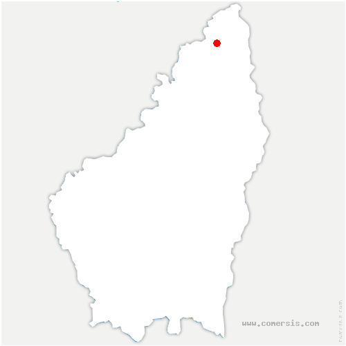 carte de localisation de Roiffieux