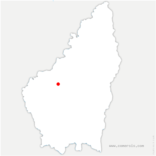 carte de localisation de Sagnes-et-Goudoulet
