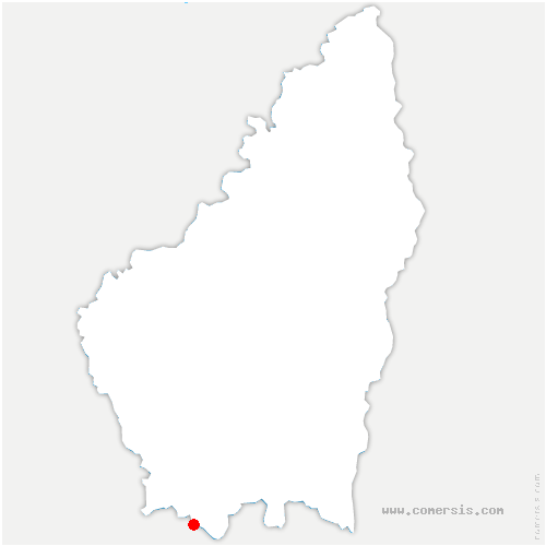 carte de localisation de Saint-André-de-Cruzières