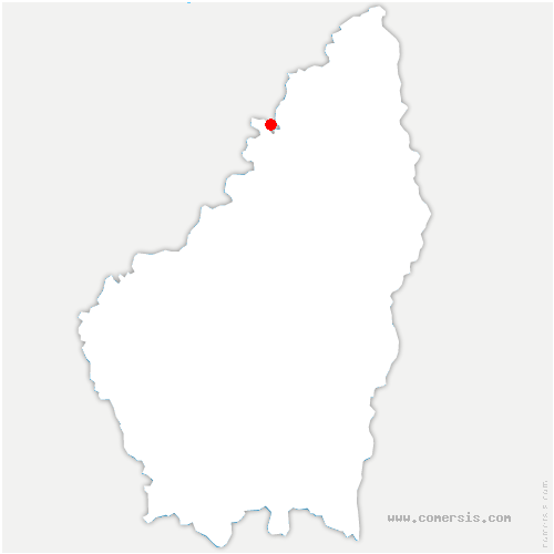 carte de localisation de Saint-André-en-Vivarais