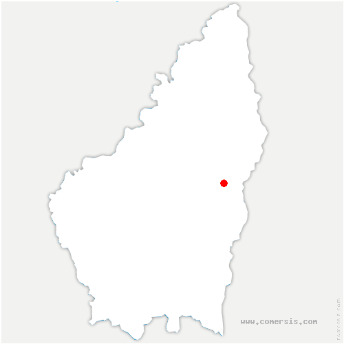 carte de localisation de Saint-Cierge-la-Serre