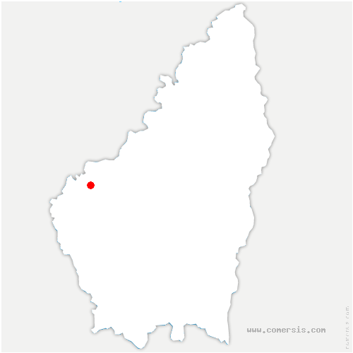 carte de localisation de Saint-Cirgues-en-Montagne