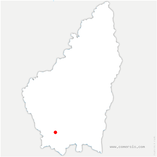 carte de localisation de Saint-Genest-de-Beauzon