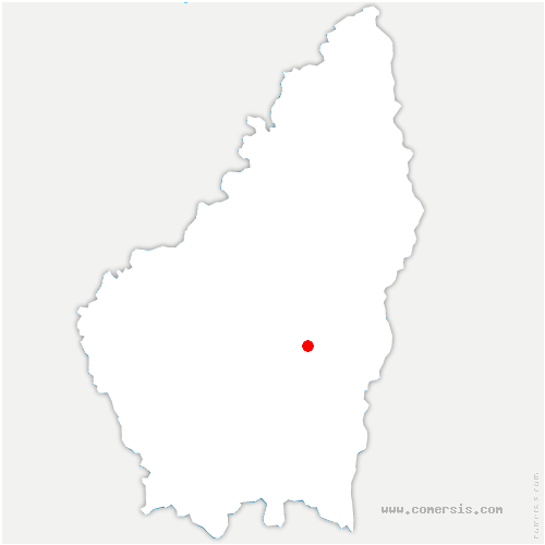 carte de localisation de Saint-Gineis-en-Coiron