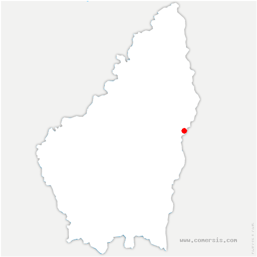 carte de localisation de Saint-Hostien