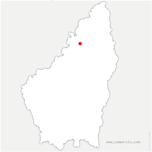 carte de localisation de Saint-Jeure-d'Andaure