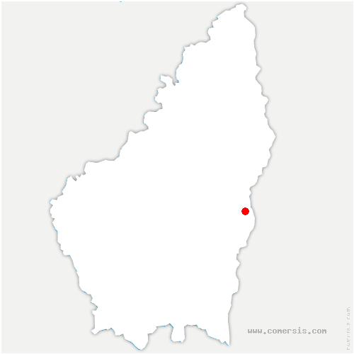 carte de localisation de Saint-Lager-Bressac