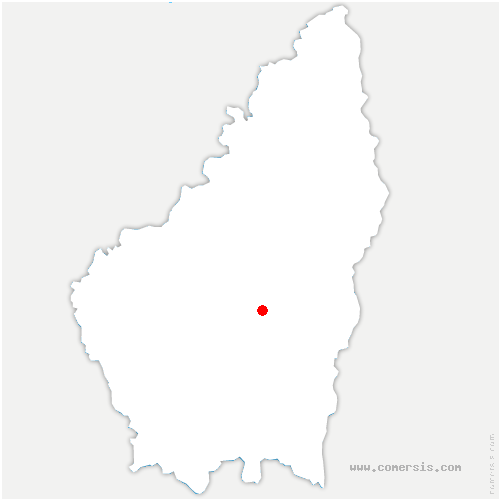 carte de localisation de Saint-Laurent-sous-Coiron