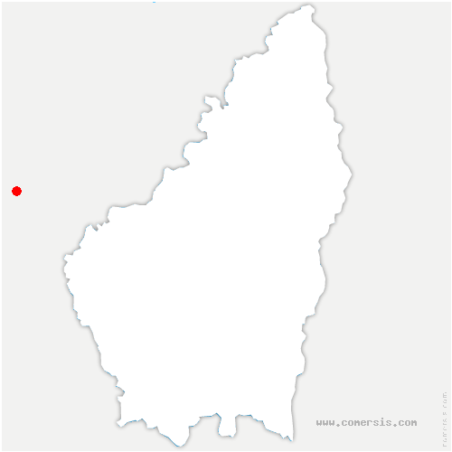 carte de localisation de Saint-Maurice-l'Exil