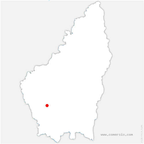 carte de localisation de Saint-Mélany