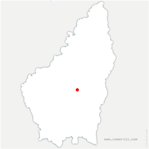 carte de localisation de Saint-Nazaire-le-Désert