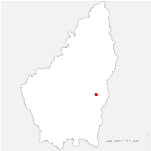 carte de localisation de Saint-Pierre-la-Roche