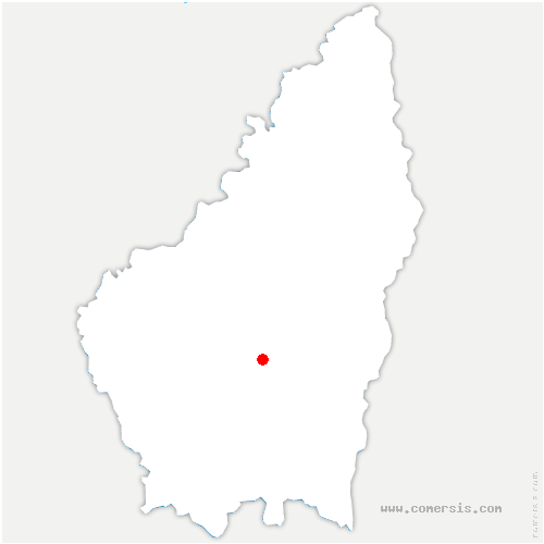 carte de localisation de Saint-Privat
