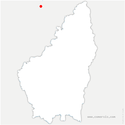 carte de localisation de Saint-Sorlin-en-Valloire