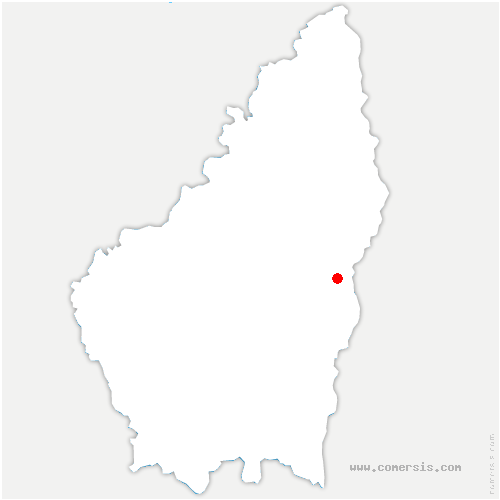 carte de localisation de Saint-Symphorien-sous-Chomérac