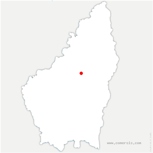 carte de localisation de Sainte-Croix