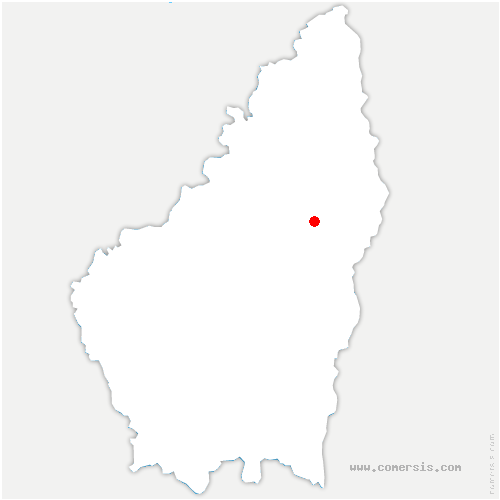 carte de localisation de Treschenu-Creyers