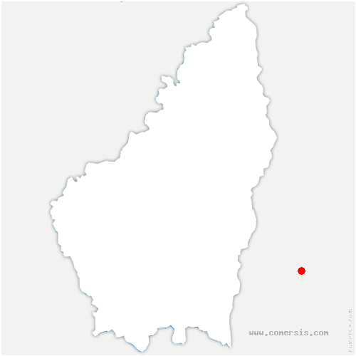 carte de localisation de Vérin