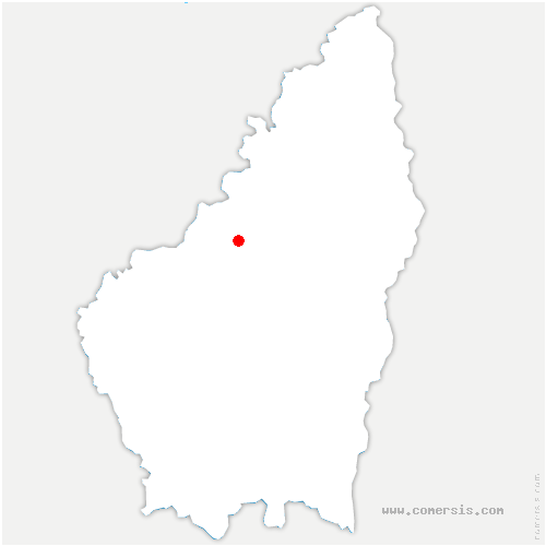 carte de localisation de Vernassal