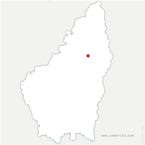 carte de localisation de Vernoux-en-Vivarais