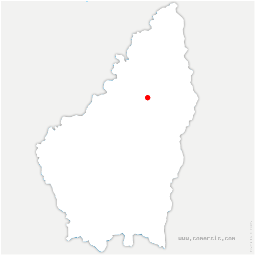 carte de localisation de Vorey