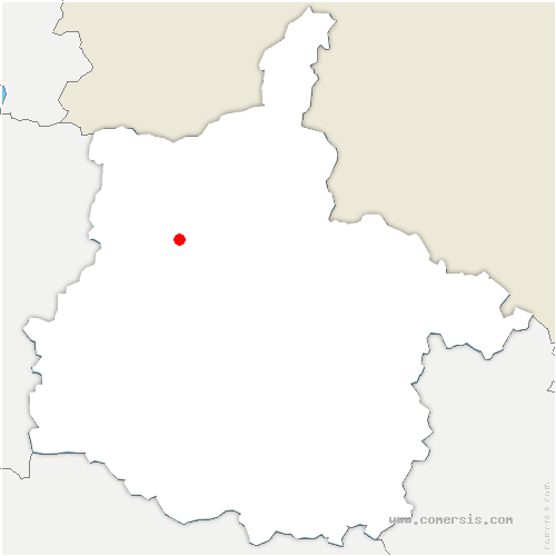 carte de localisation de Aubigny-les-Pothées