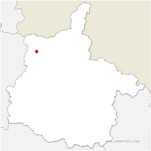 carte de localisation d'Auvillers-les-Forges