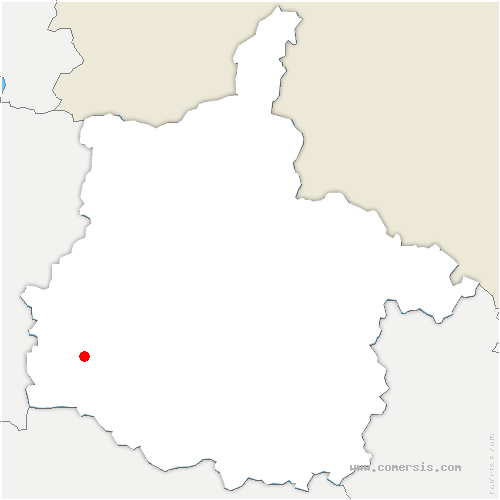 carte de localisation de Blanzy-la-Salonnaise