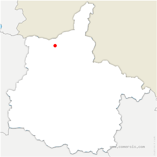 carte de localisation de Cierges-sous-Montfaucon