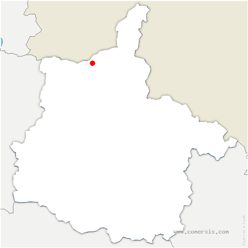 carte de localisation de Cunel
