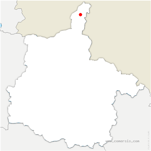 carte de localisation d'Écouviez