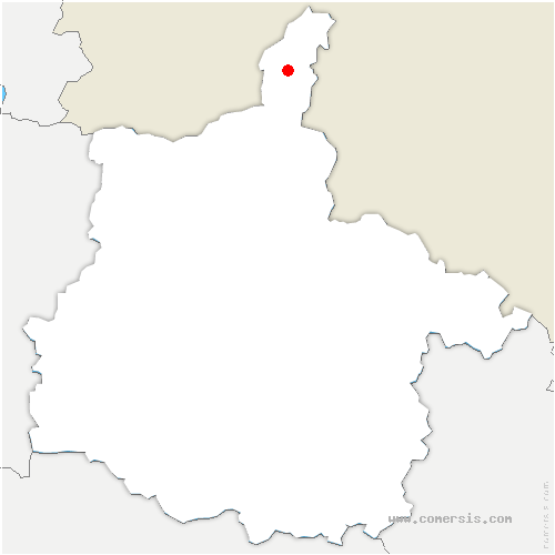 carte de localisation d'Iré-le-Sec