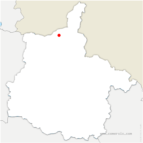 carte de localisation de Liny-devant-Dun