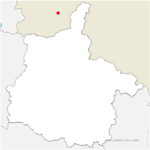 carte de localisation de Martincourt-sur-Meuse