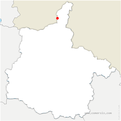 carte de localisation de Montigny-sur-Meuse