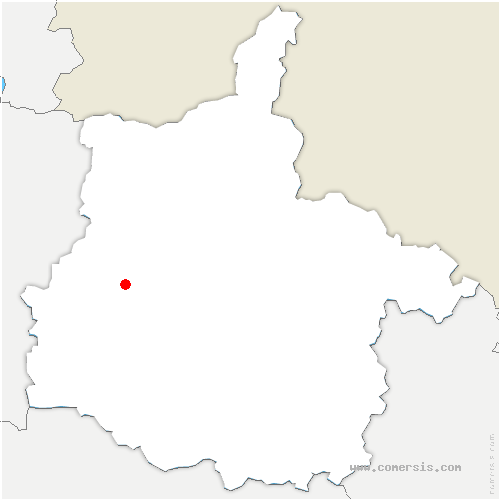 carte de localisation de la Neuville-lès-Wasigny