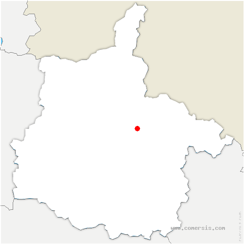 carte de localisation de Sapogne-et-Feuchères